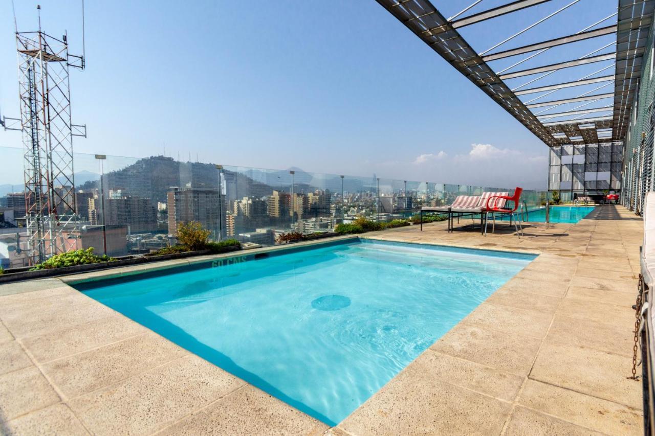 Tribeca Twin Room - Studio With Pool, Wifi, Ac Santiago del Cile Esterno foto