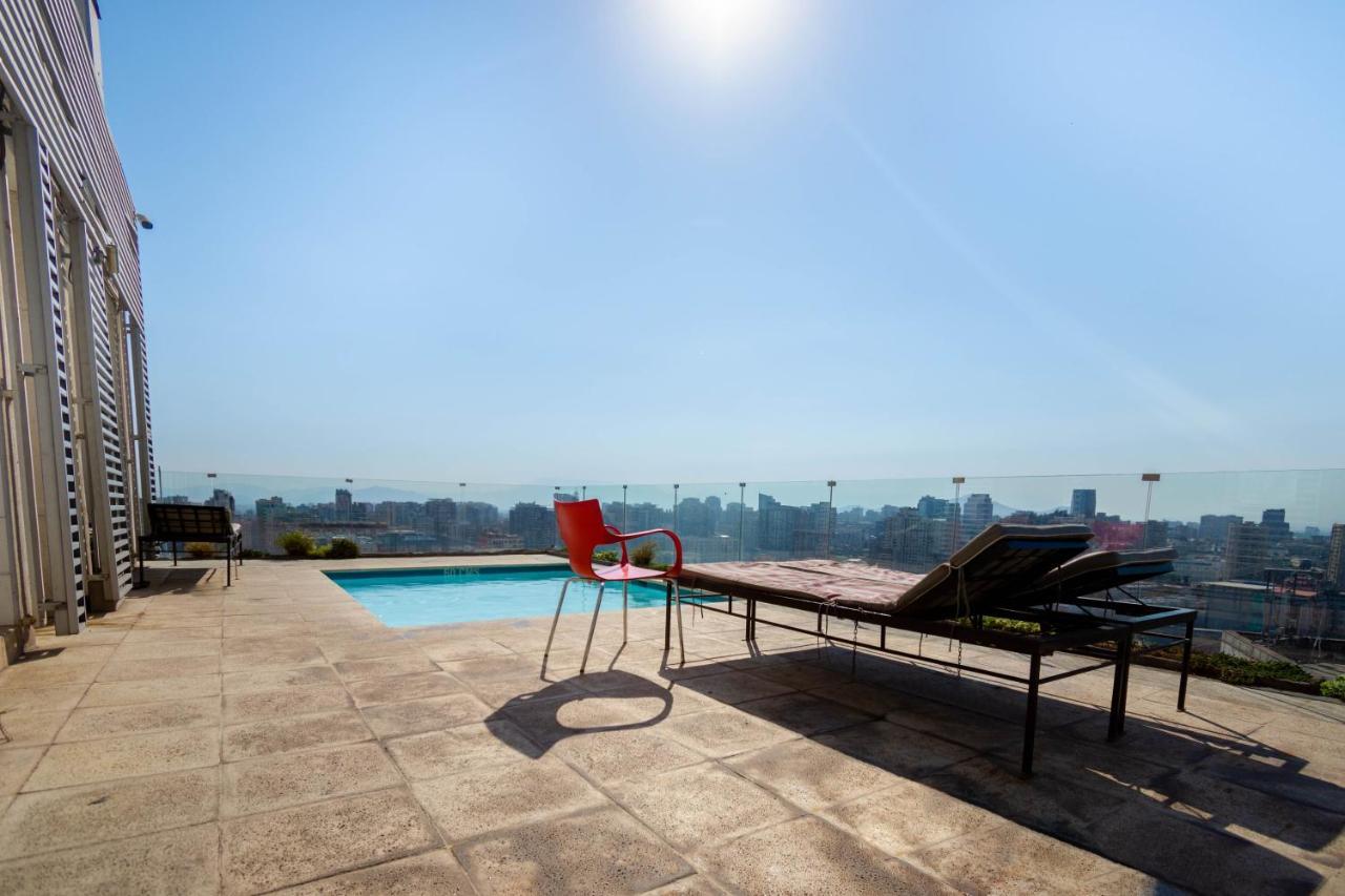 Tribeca Twin Room - Studio With Pool, Wifi, Ac Santiago del Cile Esterno foto