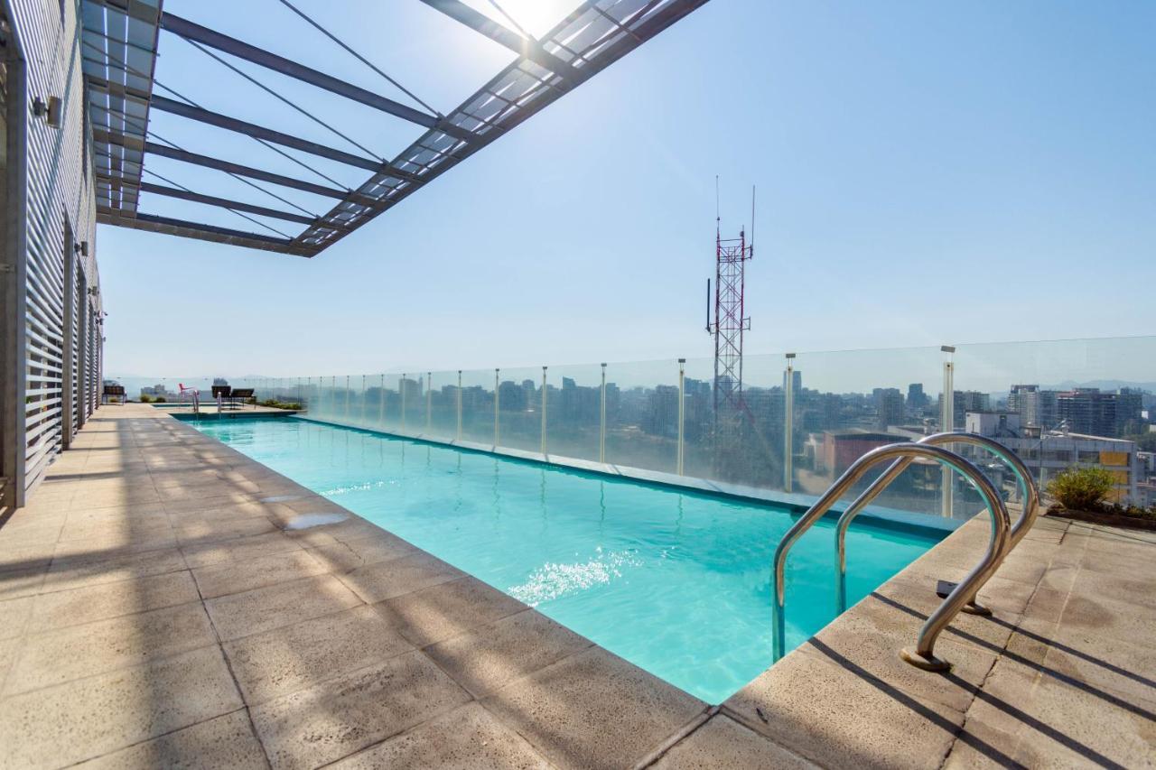 Tribeca Twin Room - Studio With Pool, Wifi, Ac Santiago del Cile Esterno foto