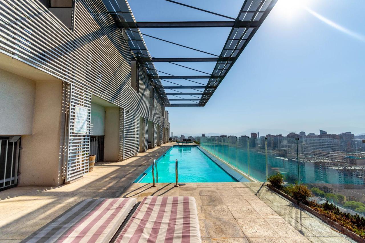 Tribeca Twin Room - Studio With Pool, Wifi, Ac Santiago del Cile Esterno foto